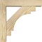 Ekena Millwork Merced Block Rough Sawn Bracket w/ Offset Brace, Douglas Fir, 4"W x 14"D x 14"H BKT0402X14X14MRC05RDF - alternate 4